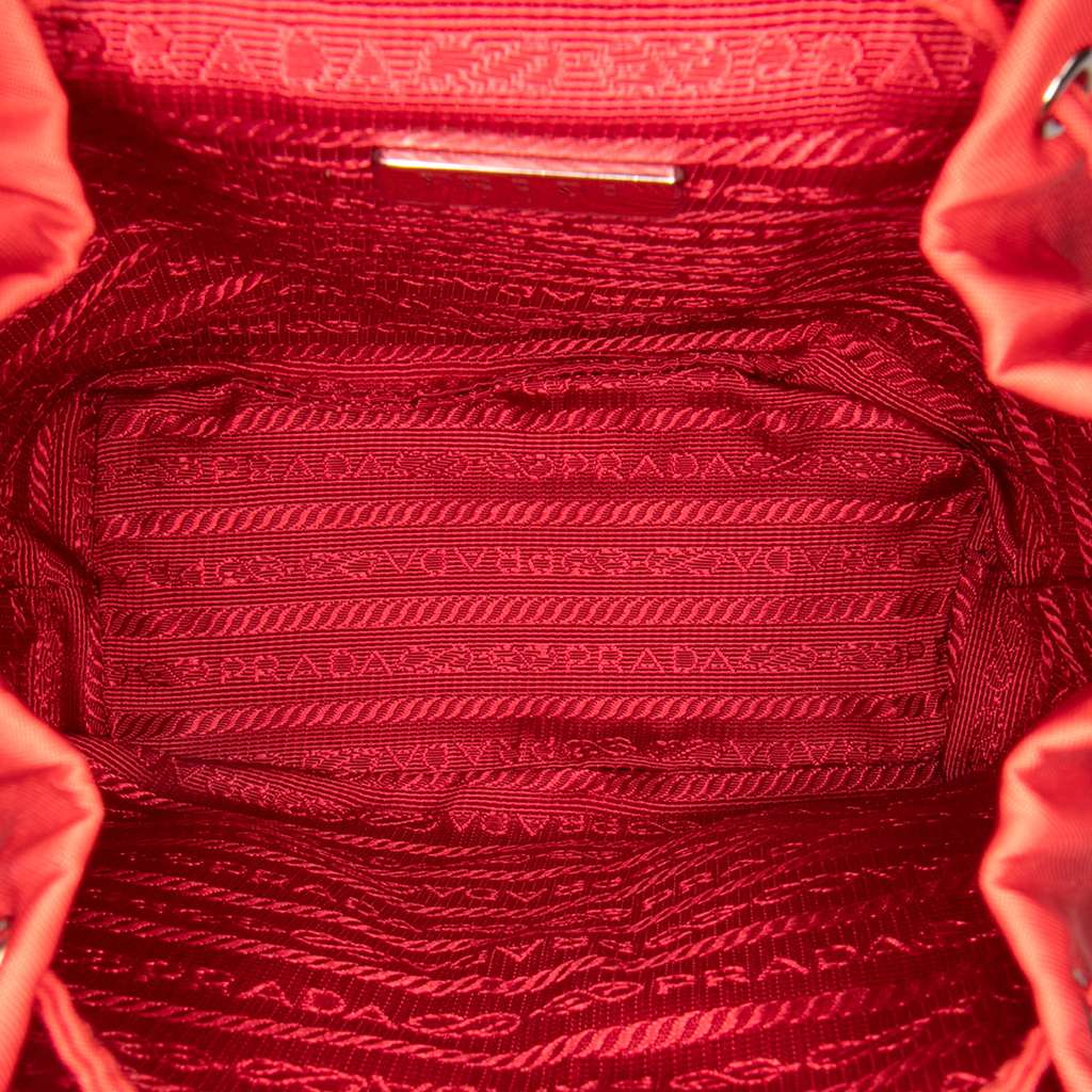 Prada Mini Tessuto Chain Backpack - 4