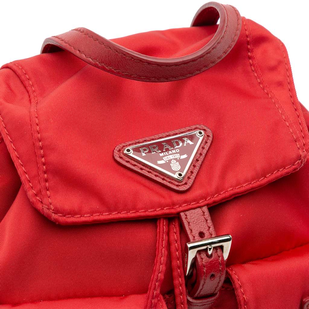 Prada Mini Tessuto Chain Backpack - Detail 2