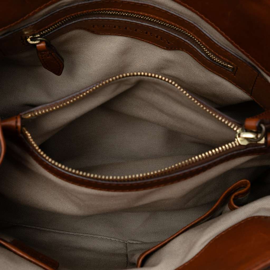 Burberry Mega Check Canvas Marston Tote - 4