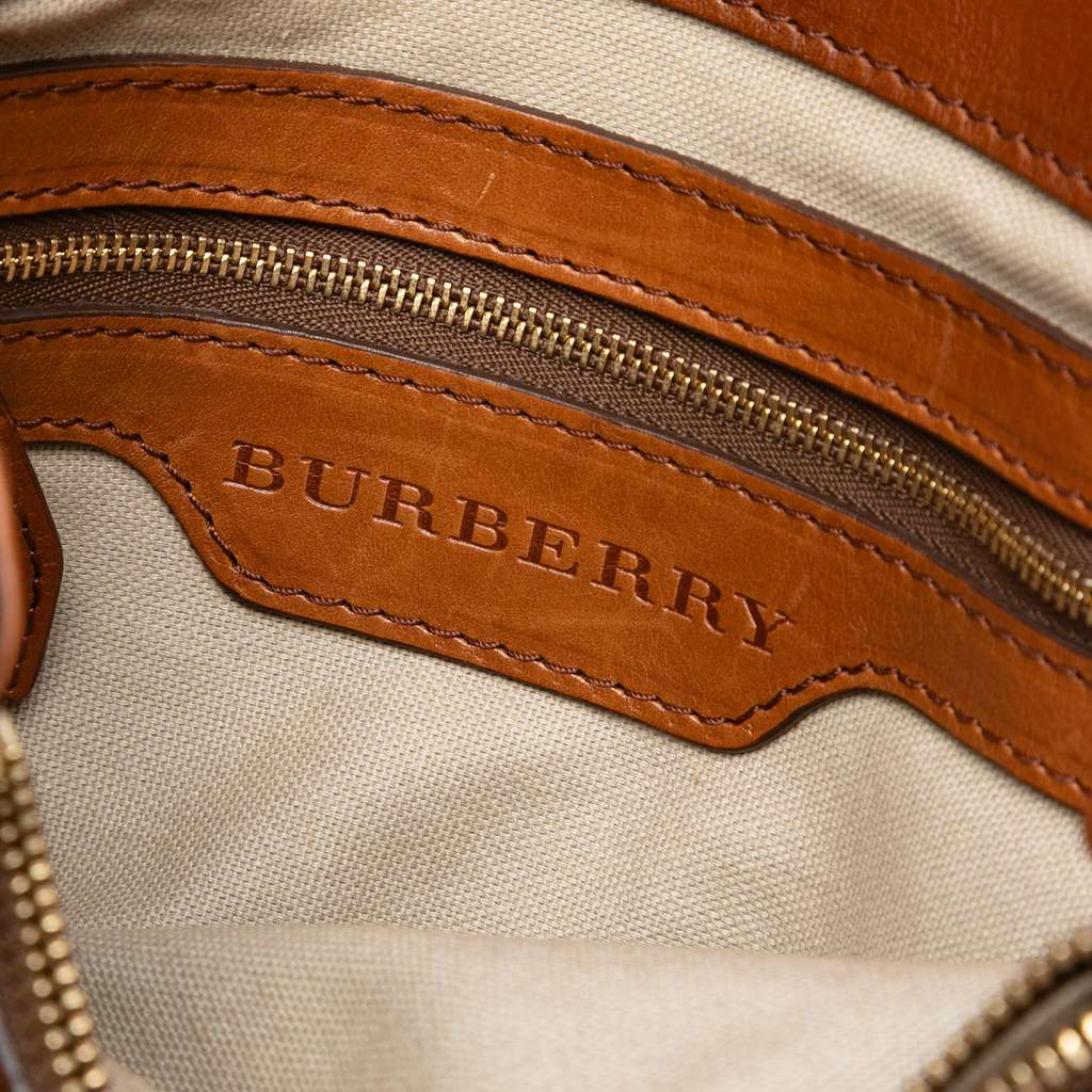 Burberry Mega Check Canvas Marston Tote - Side view