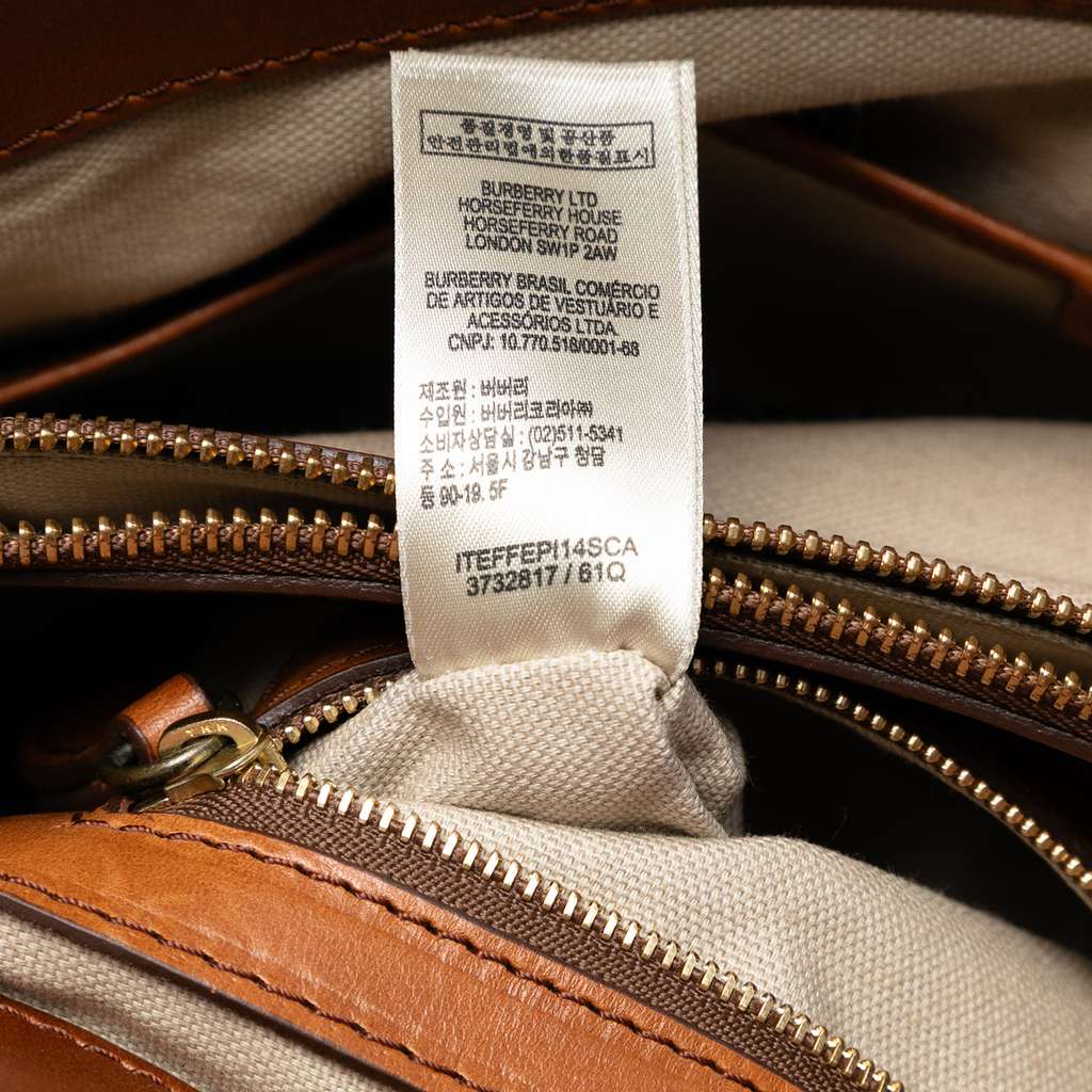 Burberry Mega Check Canvas Marston Tote - Detail 1