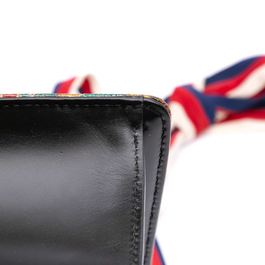 Gucci Small Canvas Brocade Sylvie Satchel - Image 12