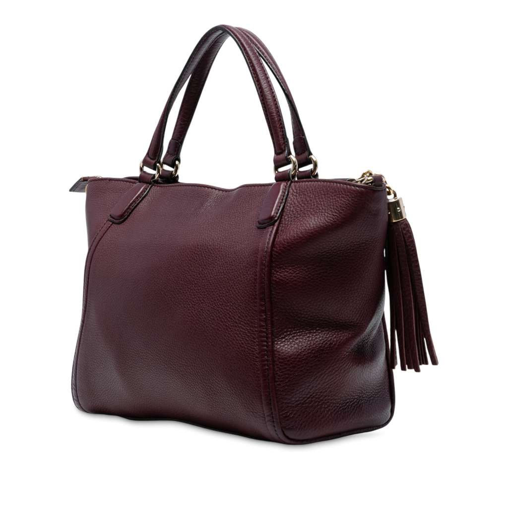 Gucci Small Leather Soho Cellarius Satchel - Back view