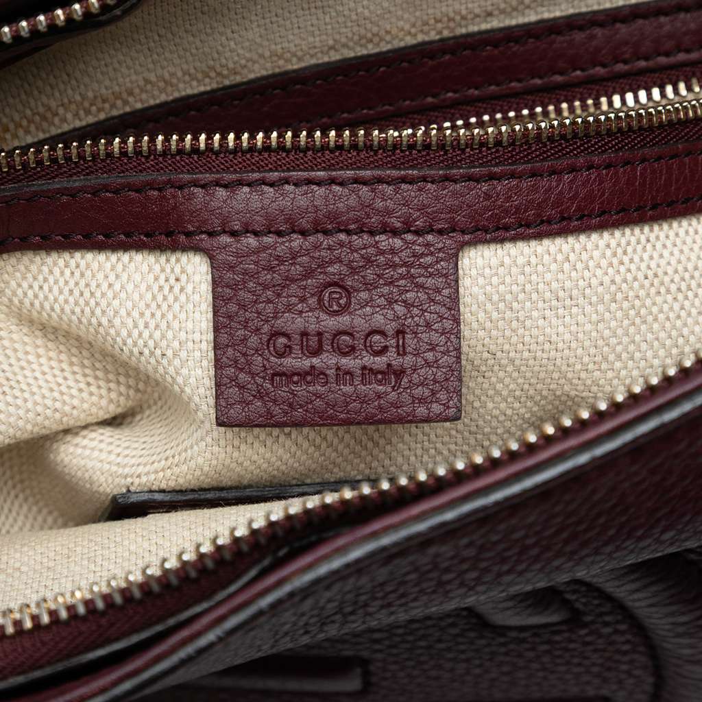 Gucci Small Leather Soho Cellarius Satchel - Side view