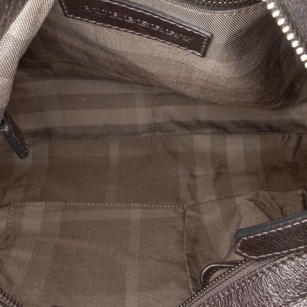 Burberry Metallic Leather Fairby Hobo - 4