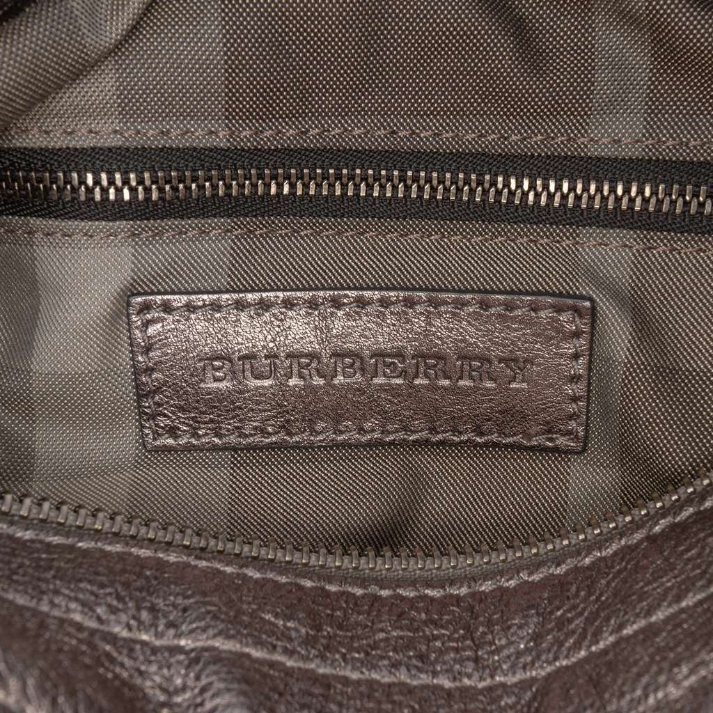 Burberry Metallic Leather Fairby Hobo - Side view