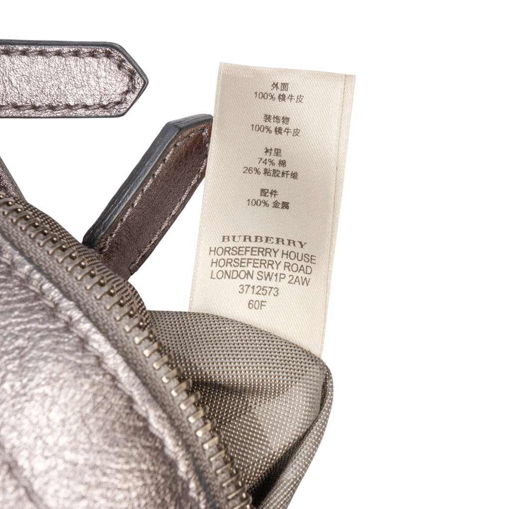 Burberry Metallic Leather Fairby Hobo - Detail 1