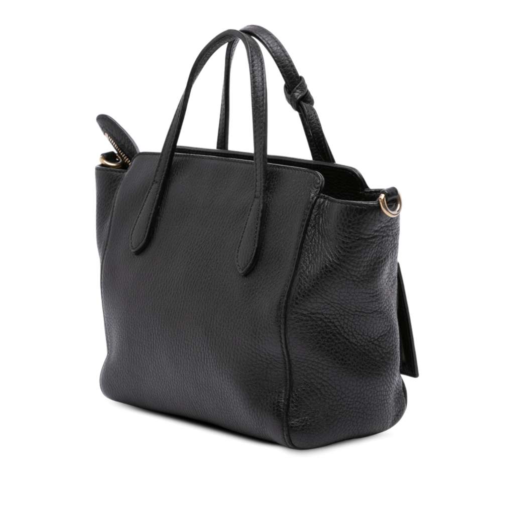 Gucci Mini Leather Swing Satchel - Back view