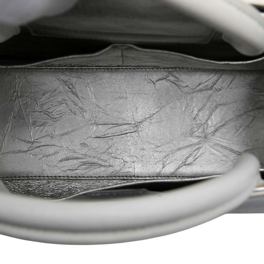 Dior Medium Metallic Crinkled Calfskin Diorever Satchel - 4