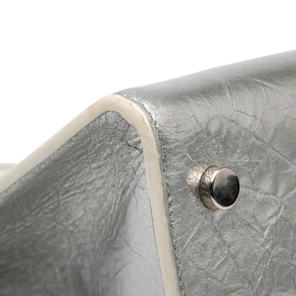 Dior Medium Metallic Crinkled Calfskin Diorever Satchel - Detail 2