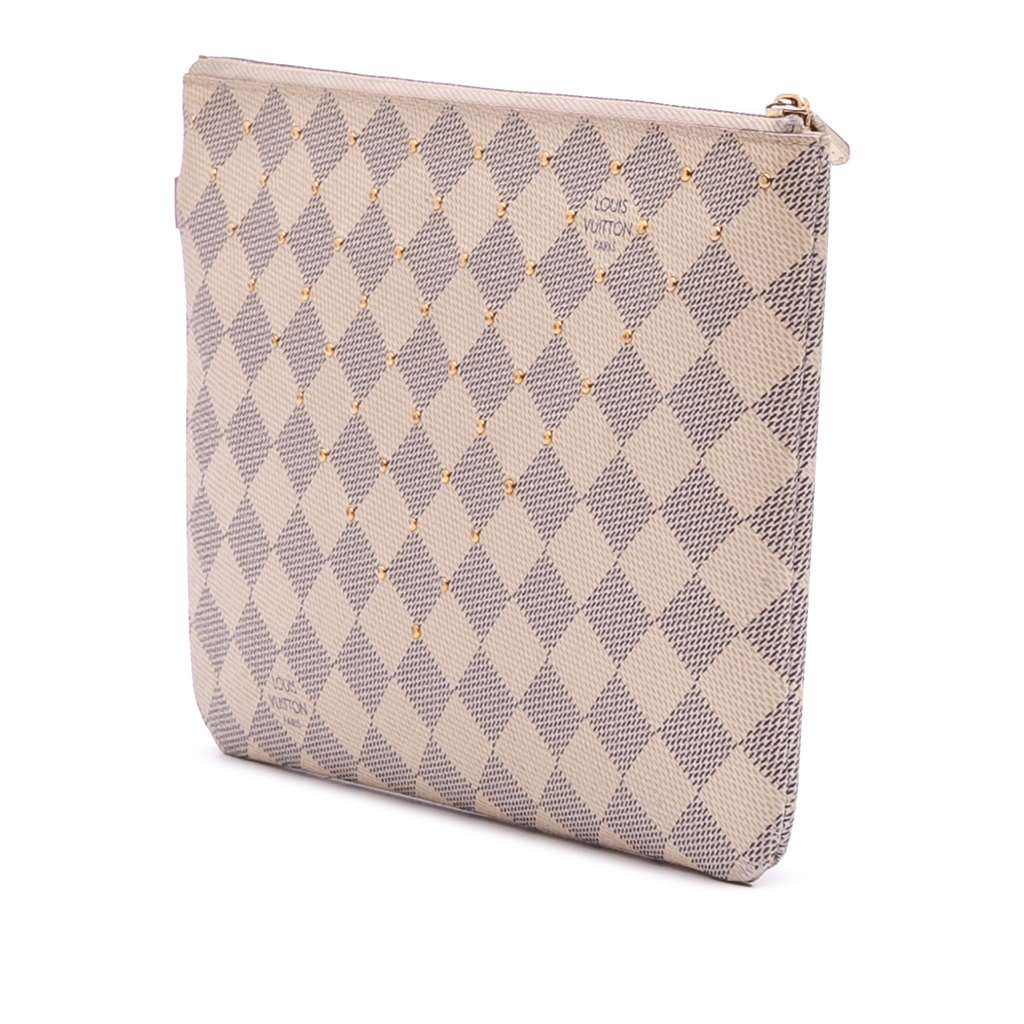 Louis Vuitton Damier Azur City Pouch - Back view