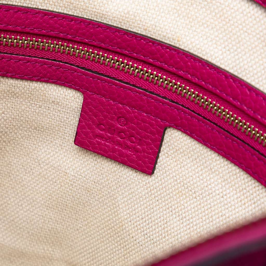 Gucci Small Leather Soho Cellarius Satchel - Side view