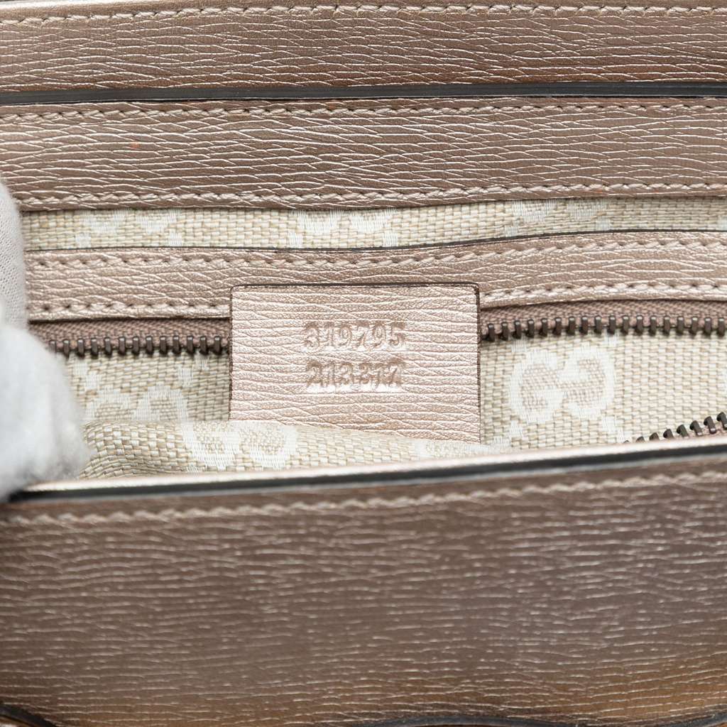 Gucci Leather Bright Bit Satchel - Detail 1