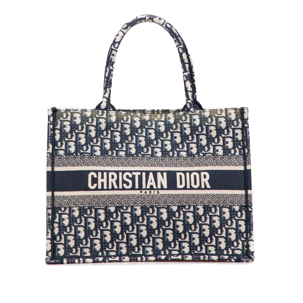 Dior Medium Oblique Canvas Book Tote