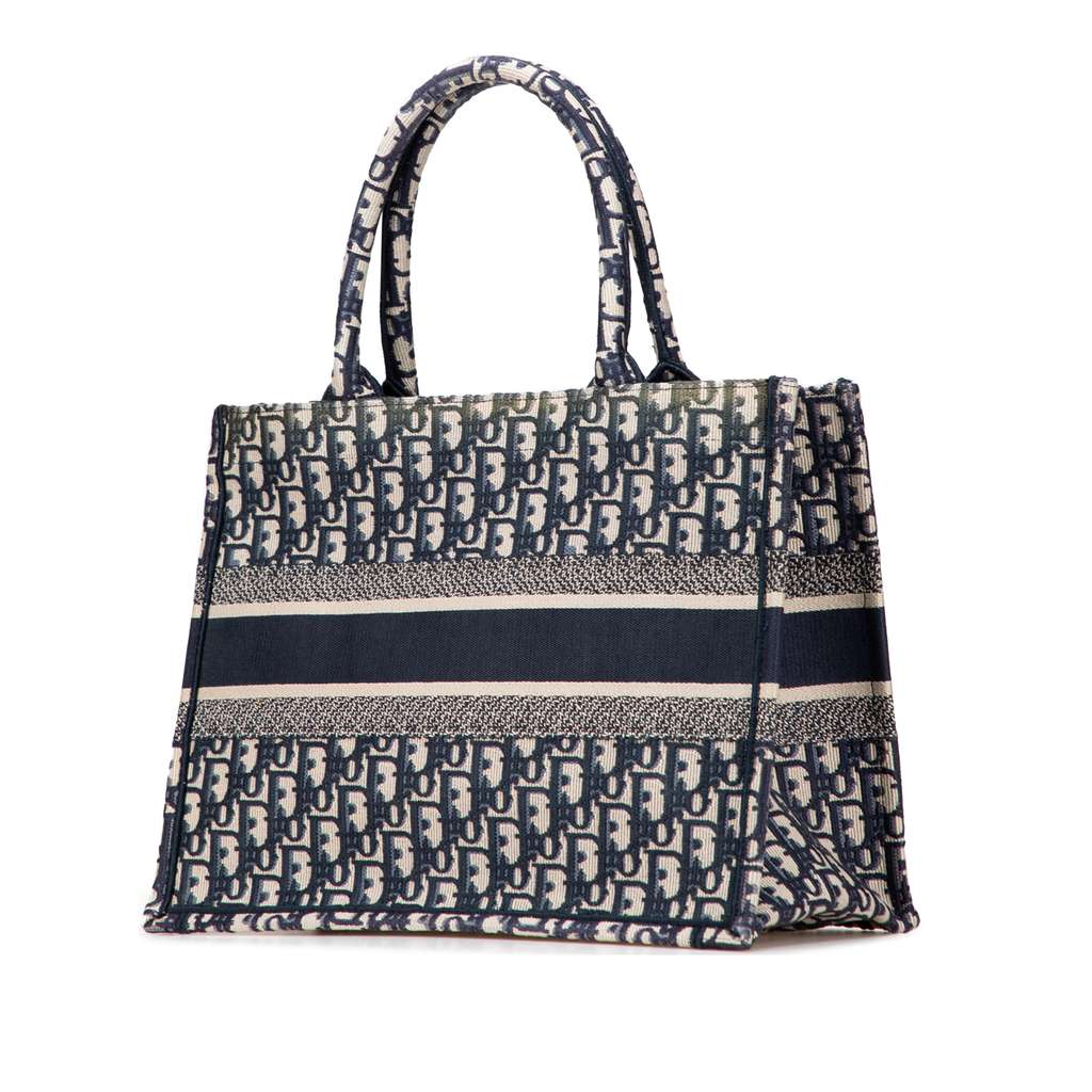 Dior Medium Oblique Canvas Book Tote - Back view
