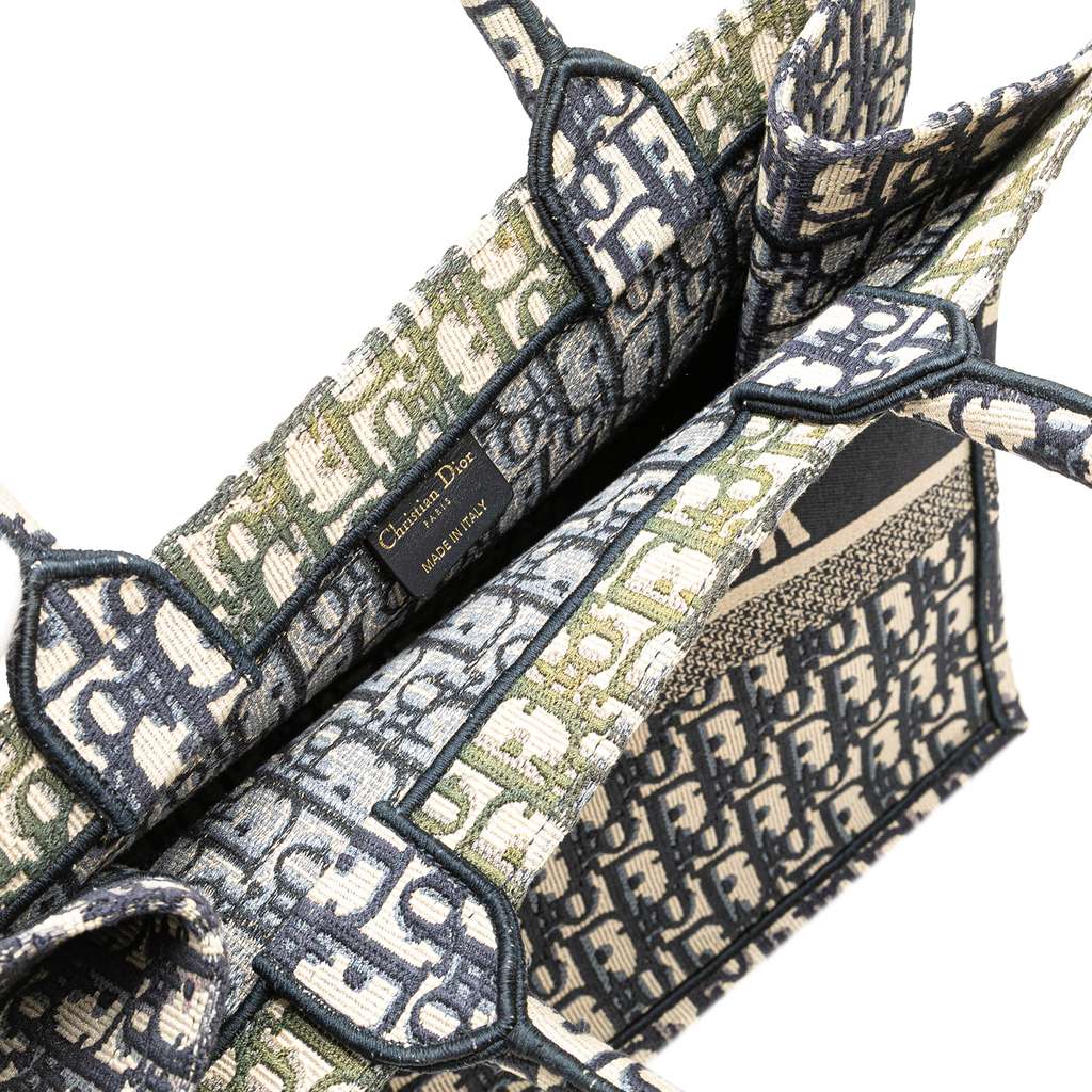 Dior Medium Oblique Canvas Book Tote - Image 11