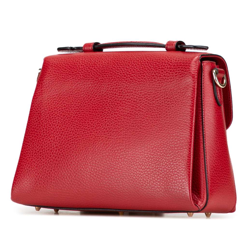 Gucci Small Dollar Calf Interlocking G Satchel - Back view