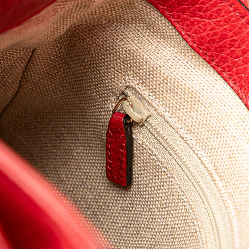 Gucci Small Dollar Calf Interlocking G Satchel - Image 10