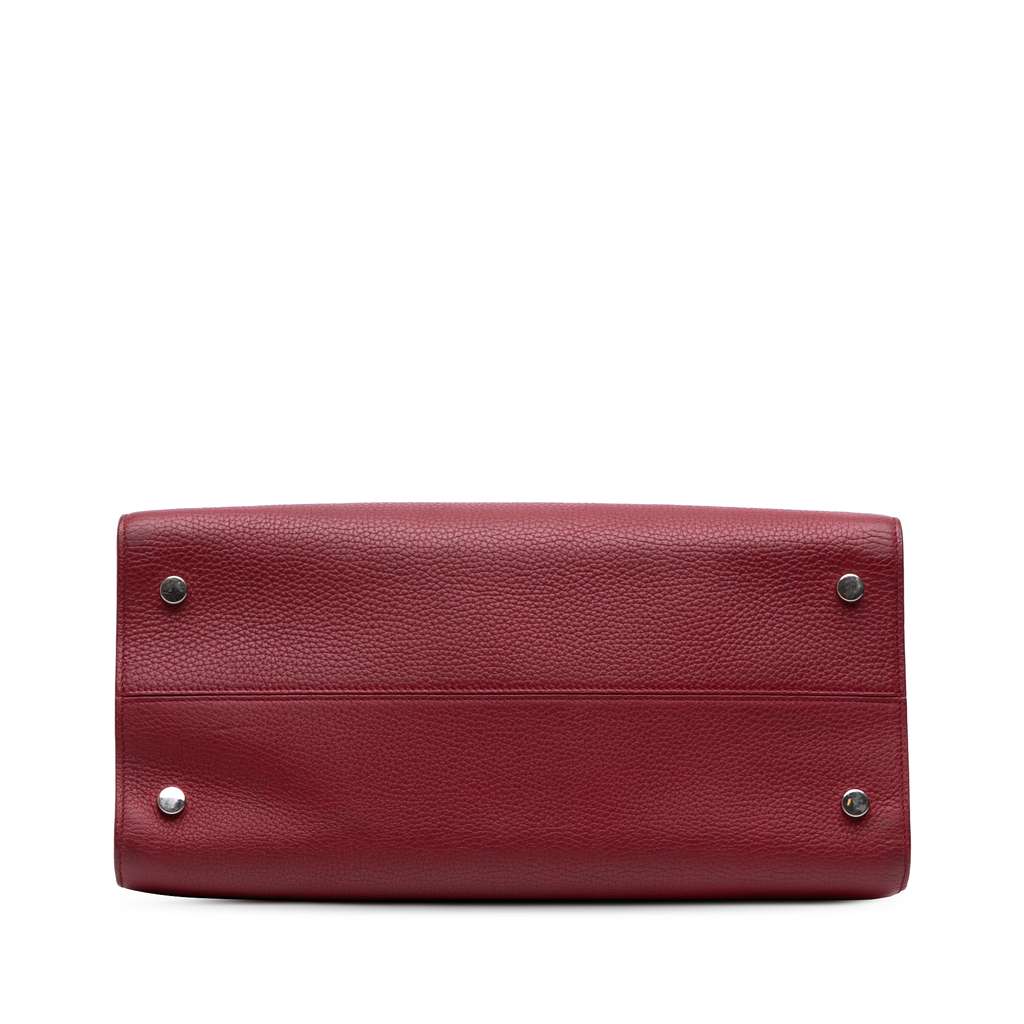 Dior Large Grained Calfskin Diorever Satchel - 3