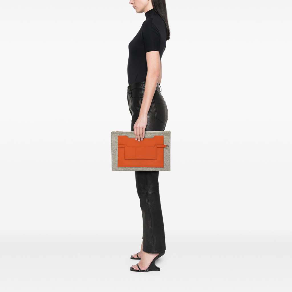 Hermès Epsom and Felt Toodoo 37 - Detail 2