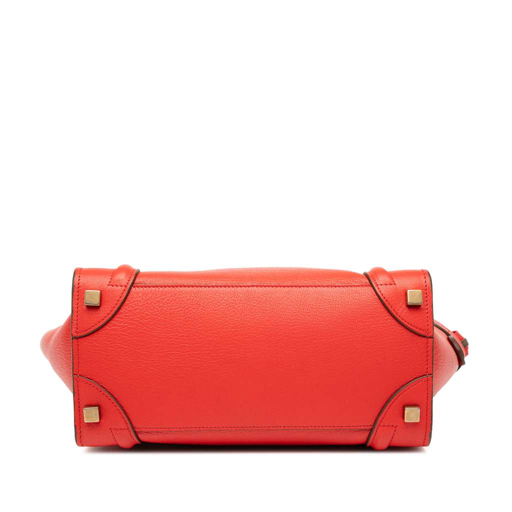 Celine Micro Bicolor Calfskin Luggage Tote - Image 6