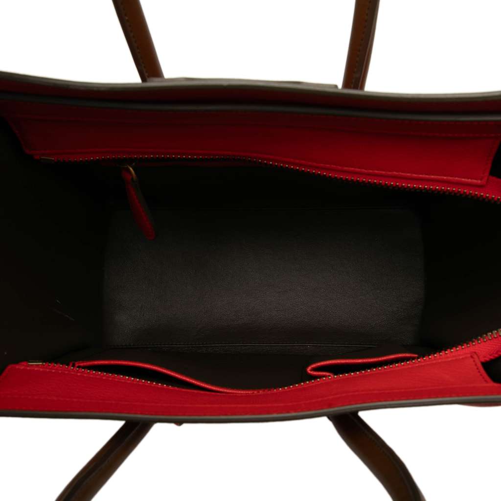 Celine Micro Bicolor Calfskin Luggage Tote - 4