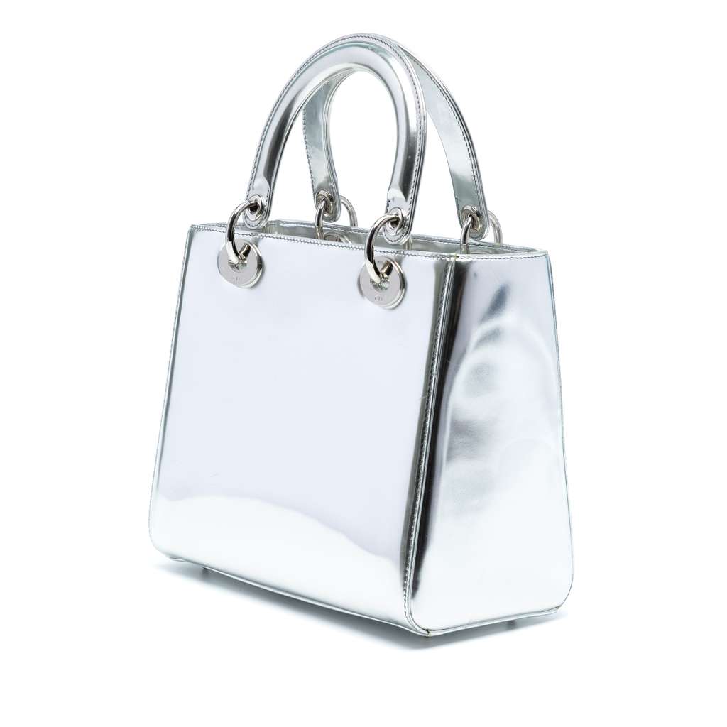 Dior Medium Metallic Patent Lady Dior - Back view