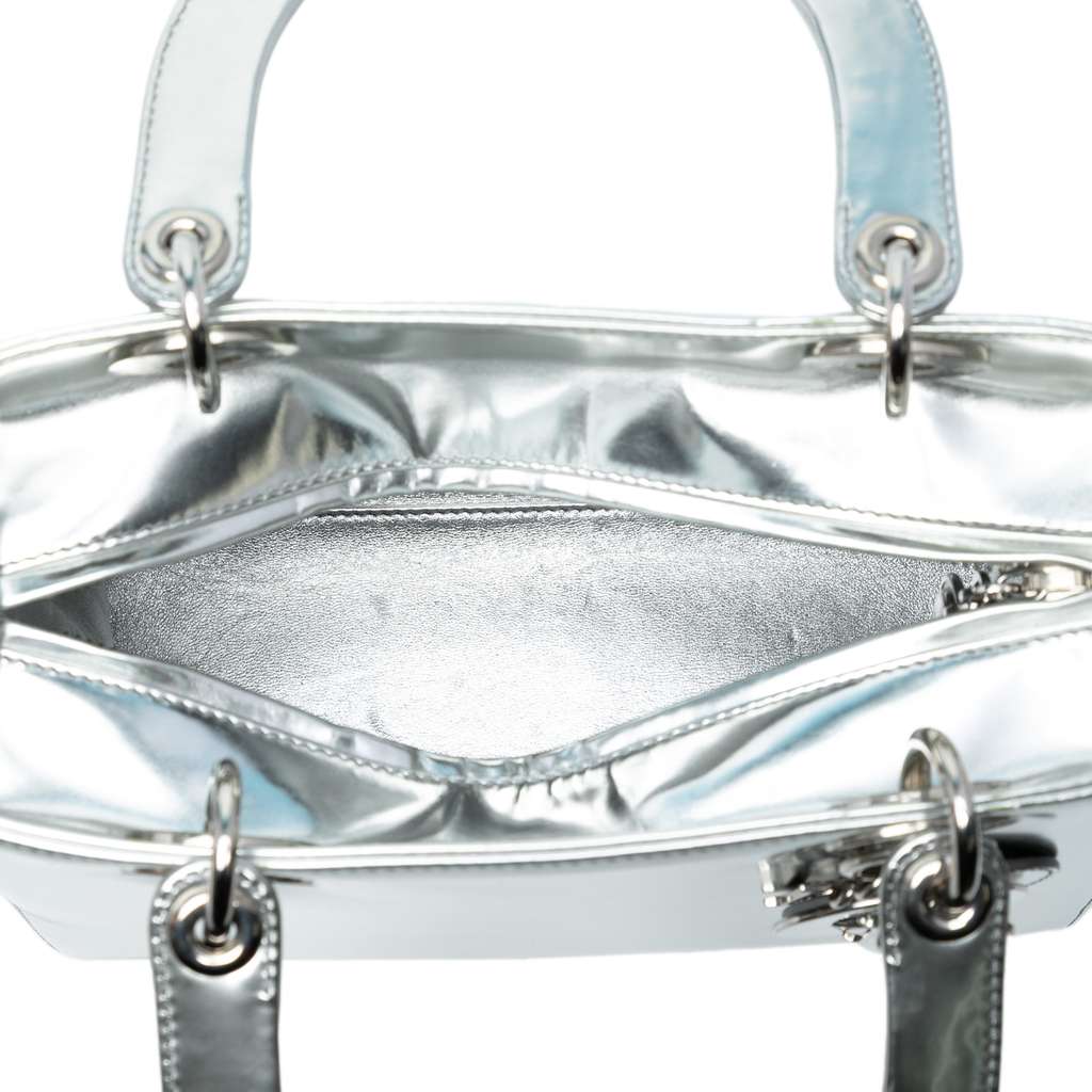 Dior Medium Metallic Patent Lady Dior - 4