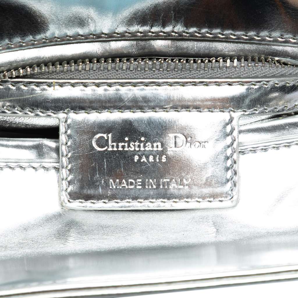 Dior Medium Metallic Patent Lady Dior - Side view