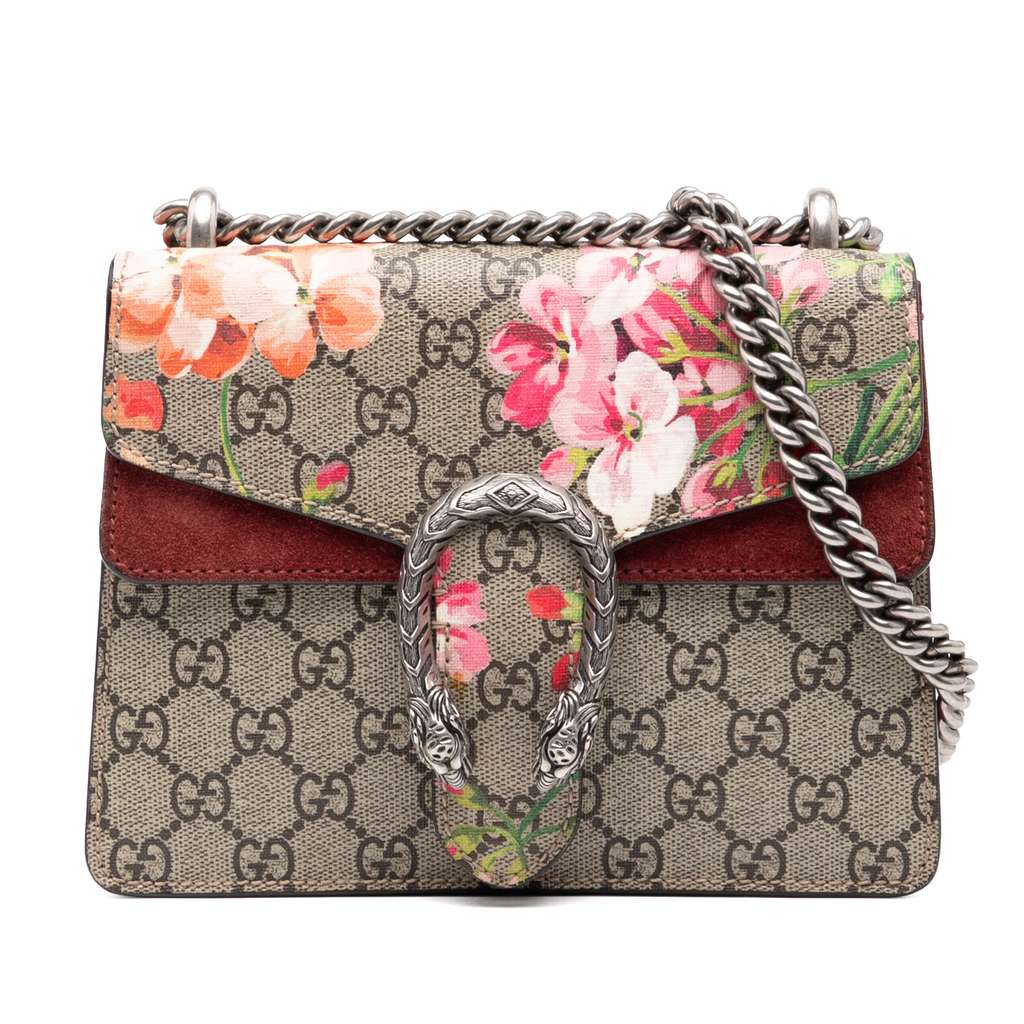 Gucci Small GG Supreme Blooms Dionysus Crossbody