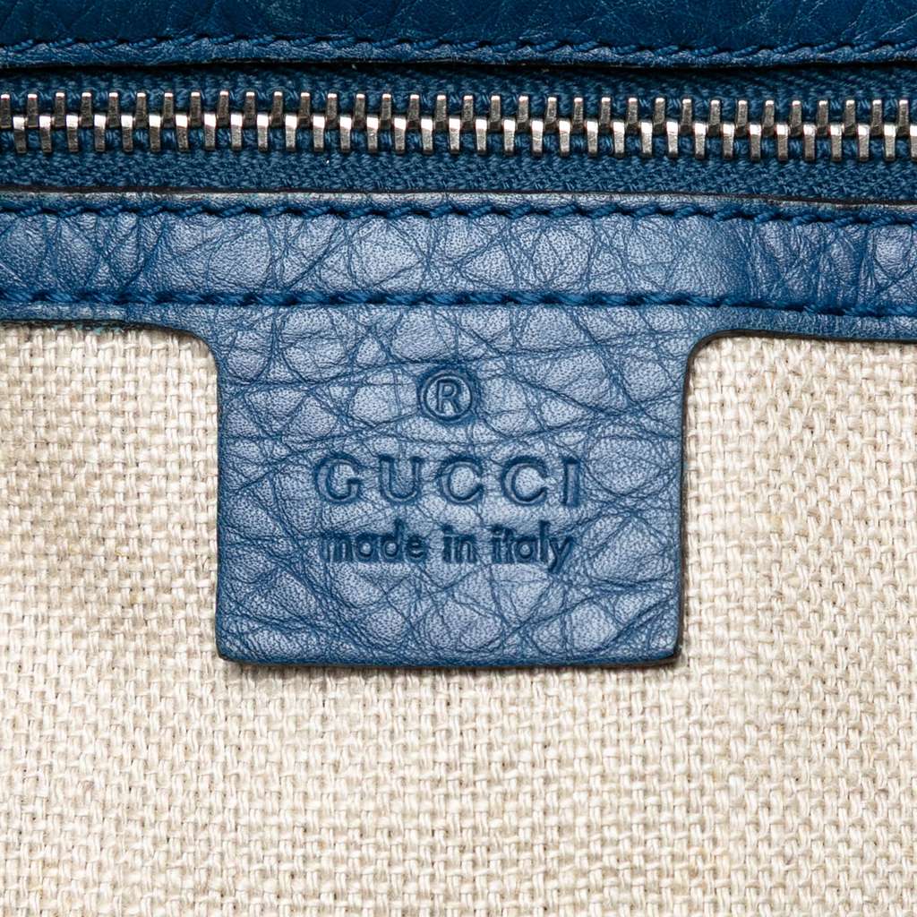 Gucci Large Leather Icon Bit Zip Tote - Side view