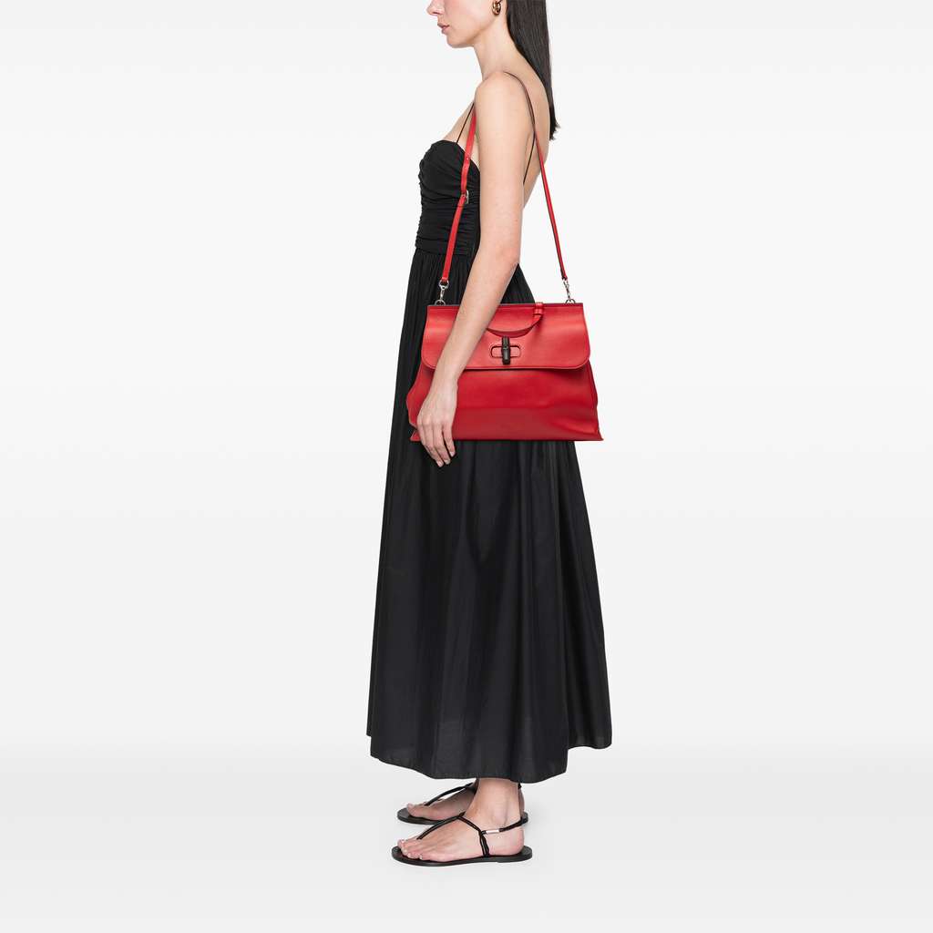 Gucci Large Leather Bamboo Daily Satchel - Detail 1