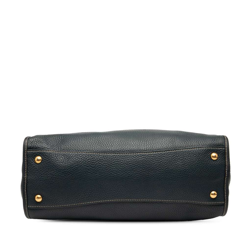Prada Vitello Daino Zip Top Satchel - Image 6