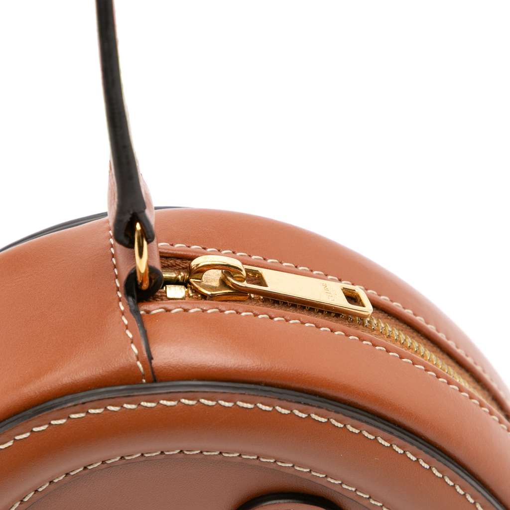 Celine Small Calfskin Cuir Triomphe Oval Crossbody - Image 10