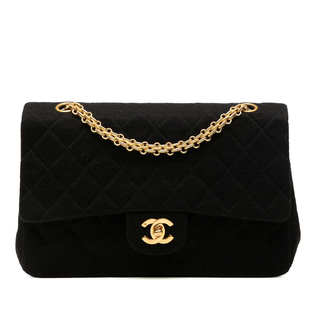 Chanel Medium Classic Jersey Double Flap