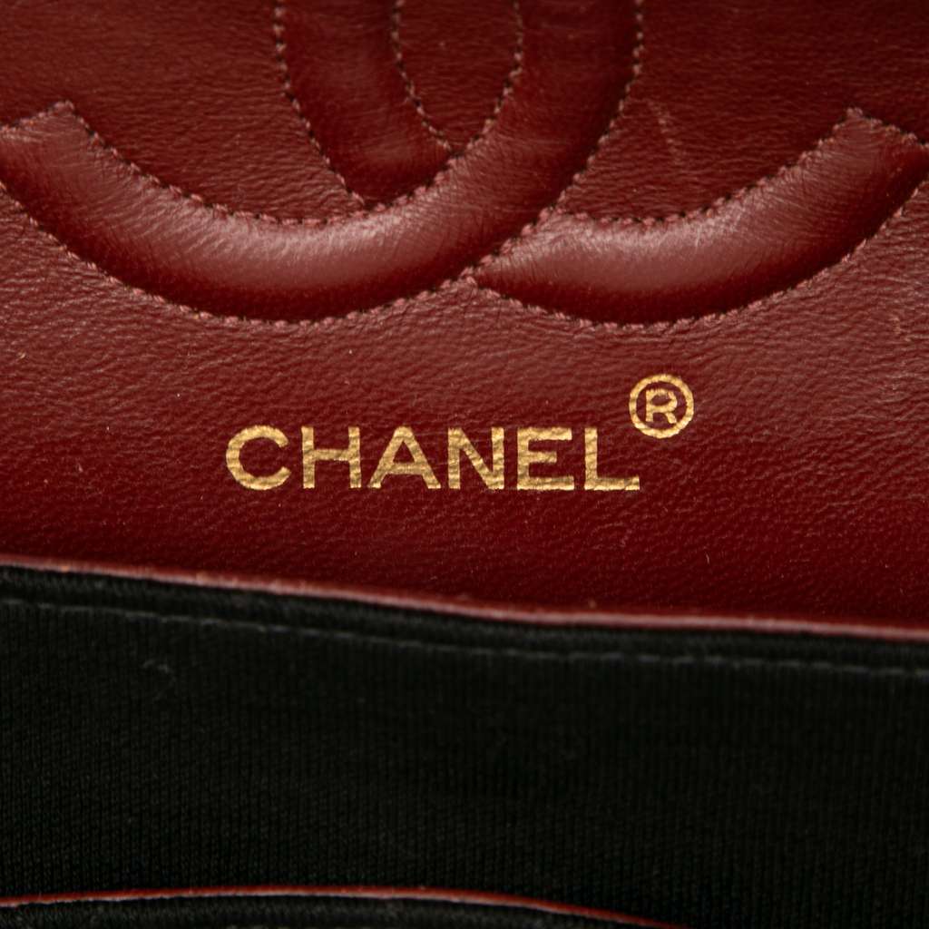 Chanel Medium Classic Jersey Double Flap - Side view