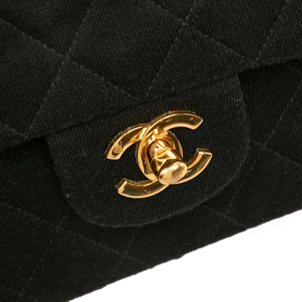 Chanel Medium Classic Jersey Double Flap - Detail 2