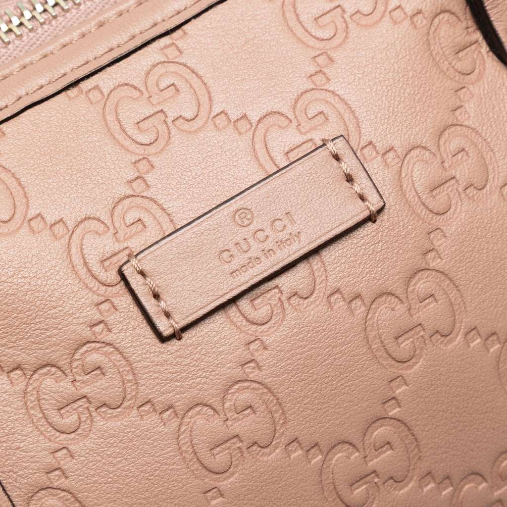 Gucci Medium Guccissima Joy Boston Bag - Side view