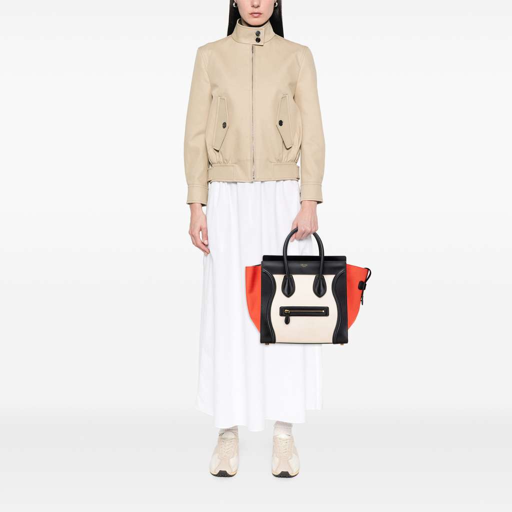 Celine Mini Canvas Tricolor Luggage Tote - Image 12