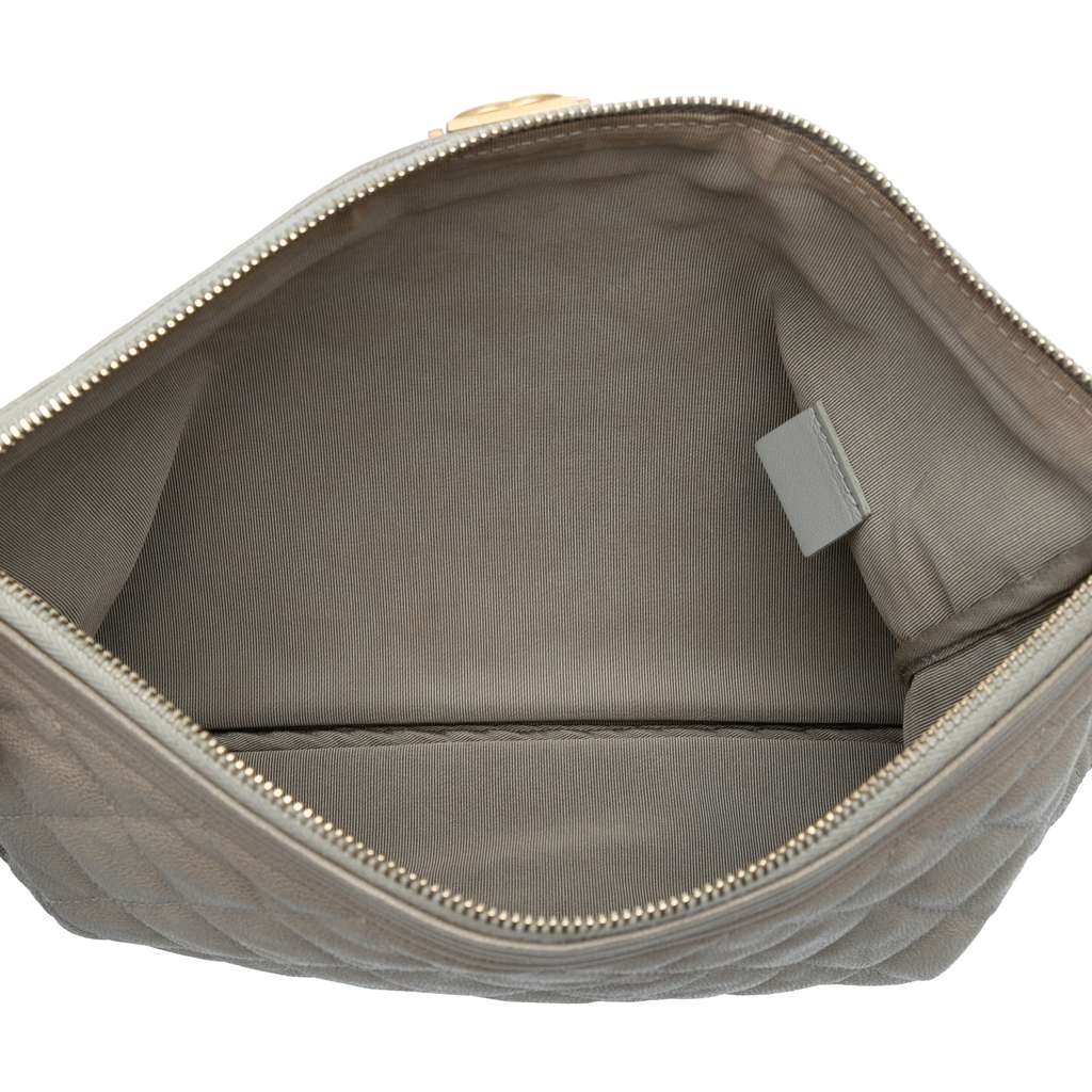 Chanel Medium Quilted Caviar Boy O Case Clutch - 4