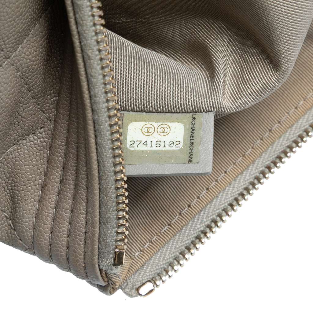 Chanel Medium Quilted Caviar Boy O Case Clutch - Detail 1