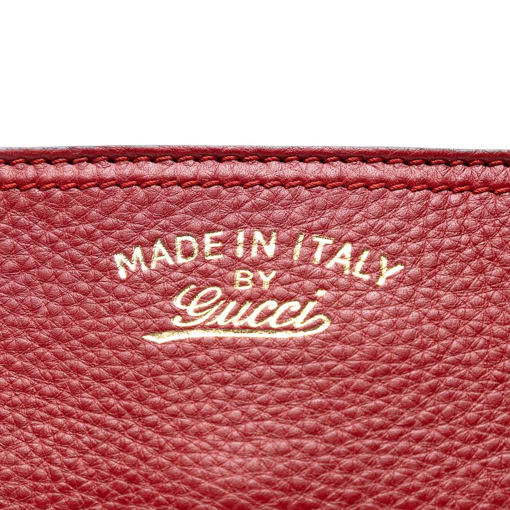 Gucci Medium Calfskin Bamboo Shopper Satchel - Side view