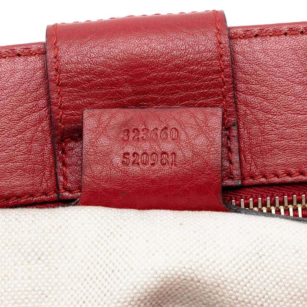 Gucci Medium Calfskin Bamboo Shopper Satchel - Detail 1