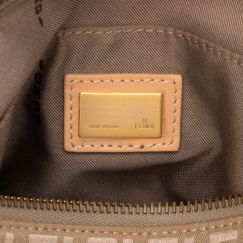 Fendi Zucchino Canvas Pochette - Side view