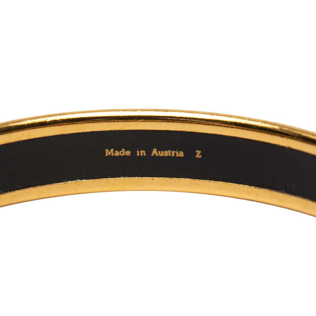 Hermès Narrow Enamel Cloisonne Bangle 65 - Side view