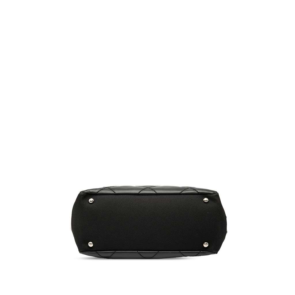 Chanel Small Quilted Coated Canvas Paris Biarritz Tote - Image 6