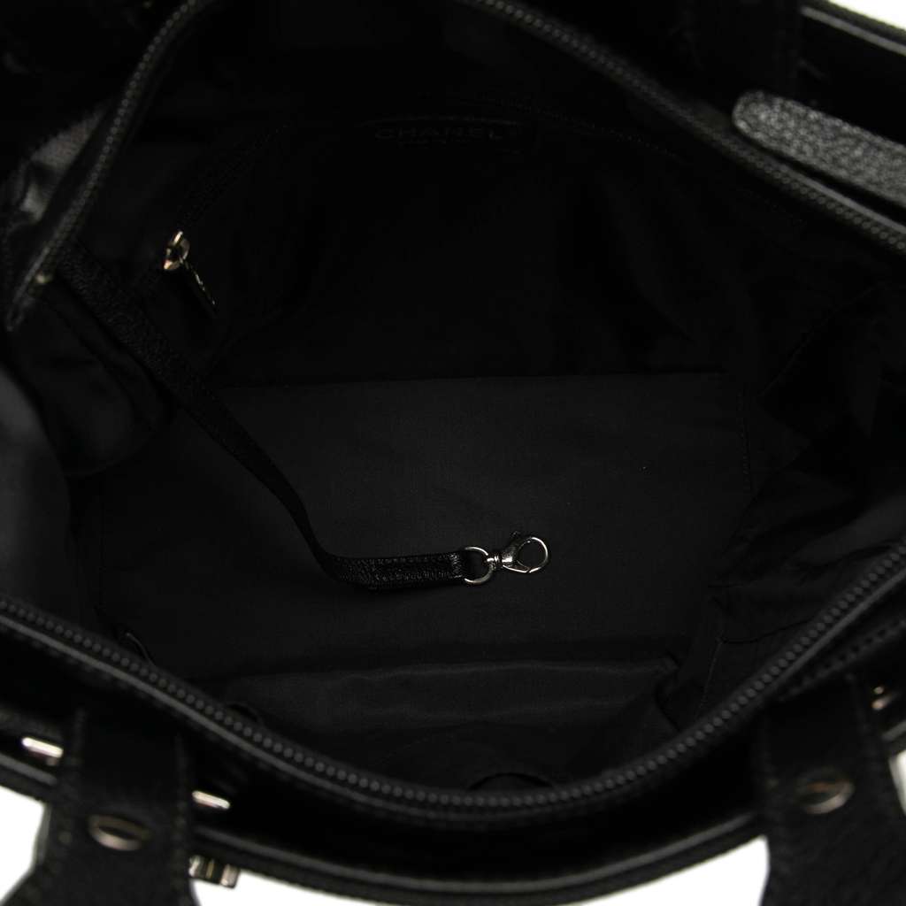 Chanel Small Quilted Coated Canvas Paris Biarritz Tote - 4