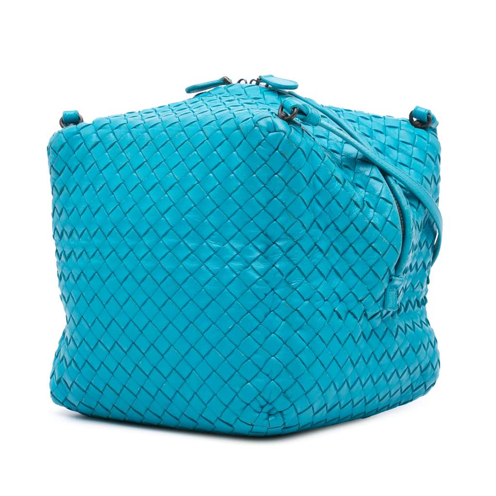 Bottega Veneta Nappa Intrecciato Cube Crossbody - Back view