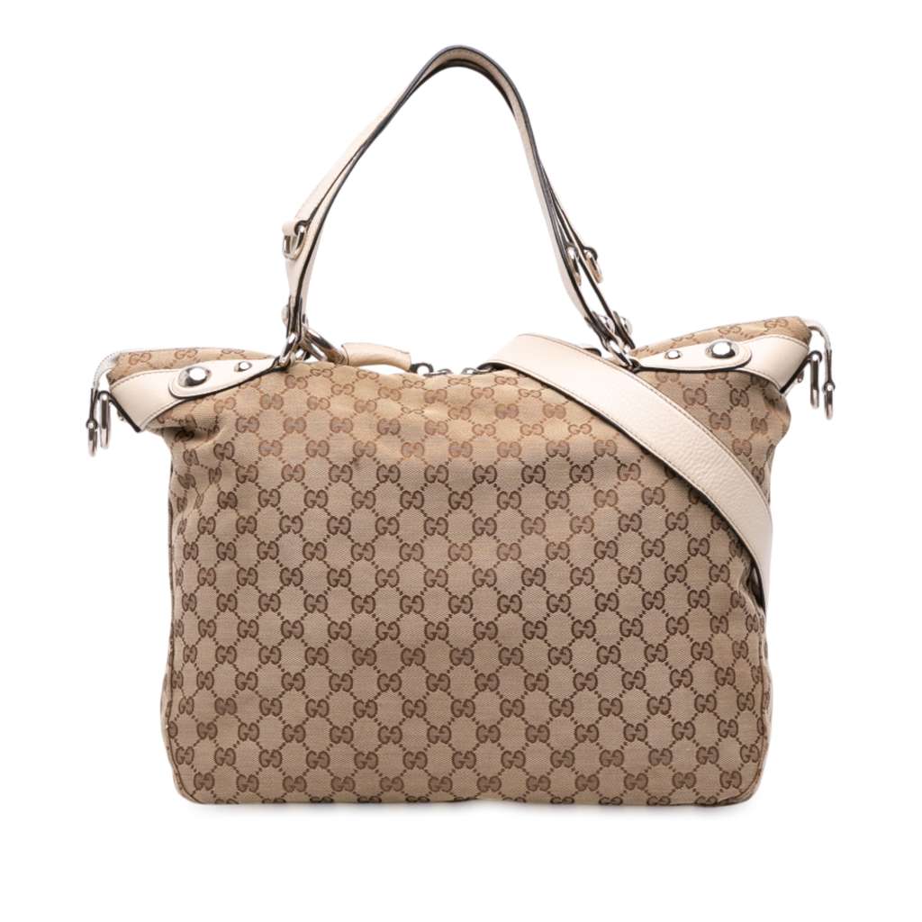 Gucci Large GG Canvas Icon Bit Satchel