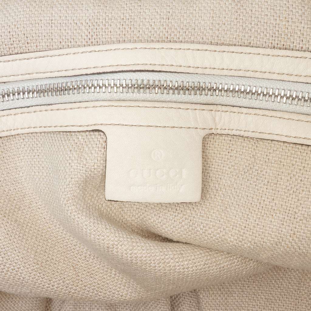 Gucci Large GG Canvas Icon Bit Satchel - Side view